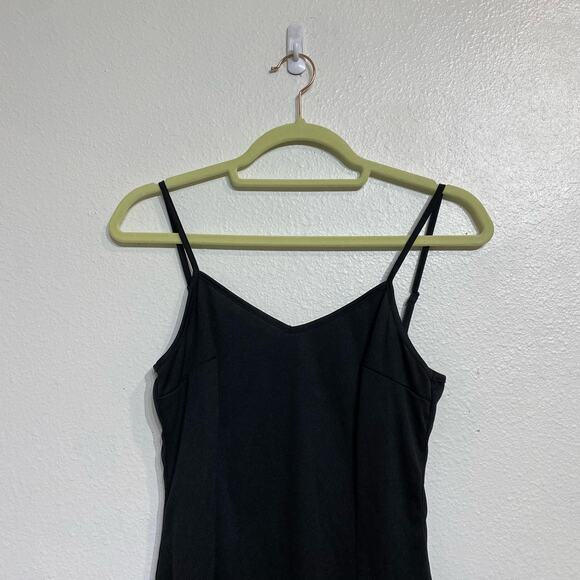 Missguided Black V-Neck Cami Mini Slip Dress Sz 6 NWT - Picture 3 of 10